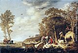 Aelbert Cuyp Famous Paintings - Orpheus with Animals in a Landscape